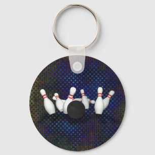 Porte-clés Boule de Bowling & Épingles : Modèle 3D : Porte-cl