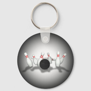 Porte-clés Boule de Bowling & Pins : Modèle 3D : Porte - clé