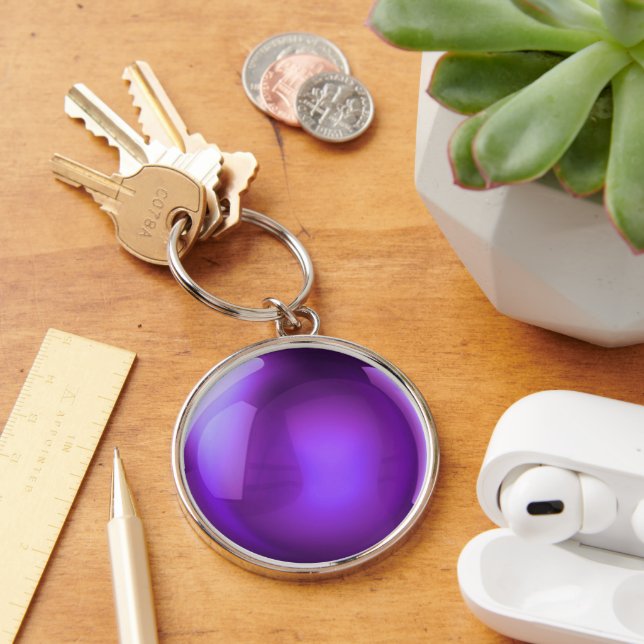 Porte-clés Boule de cristal violet (Bureau)