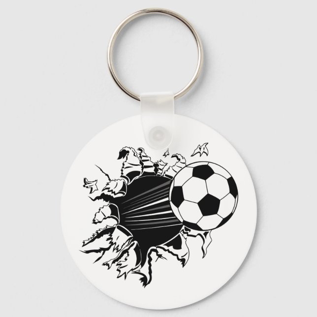 Porte-clés Boule De Football Sortie (Recto)