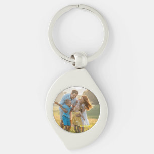 Porte-clés Boule de Noël personnalisée double face Famille De