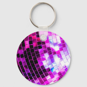 Porte-clés Boule Disco Violet