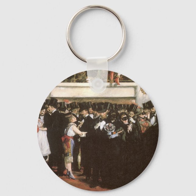 Porte-clés Boule masquée à l'Opéra par Edouard Manet (Recto)