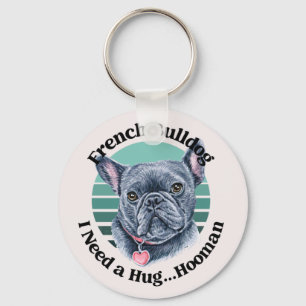 Porte-clés Bouledogue Français Aquarelle