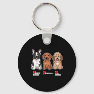 Porte-clés Bouledogue français Dachshund Caniche jouet Drôle 