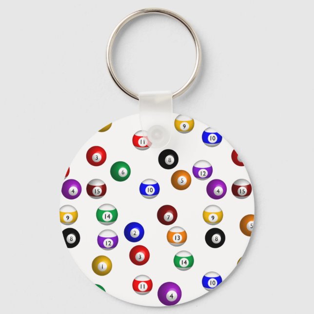 Porte-clés Boules de piscine (Recto)