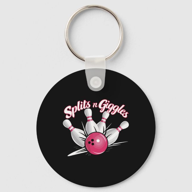 Porte-clés Boules N Giggles Funny Bowling Bowling Bowling Bal (Recto)