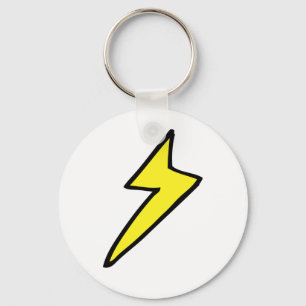 Porte-clés Boulon de foudre jaune