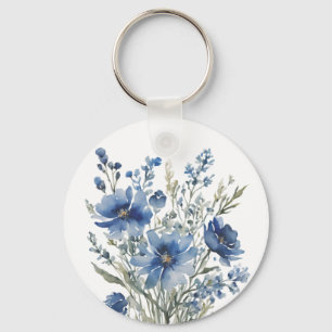 Porte-clés Bouquet de fleurs Elégante aquarelle