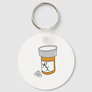 Porte-clés Bouteille de pilule