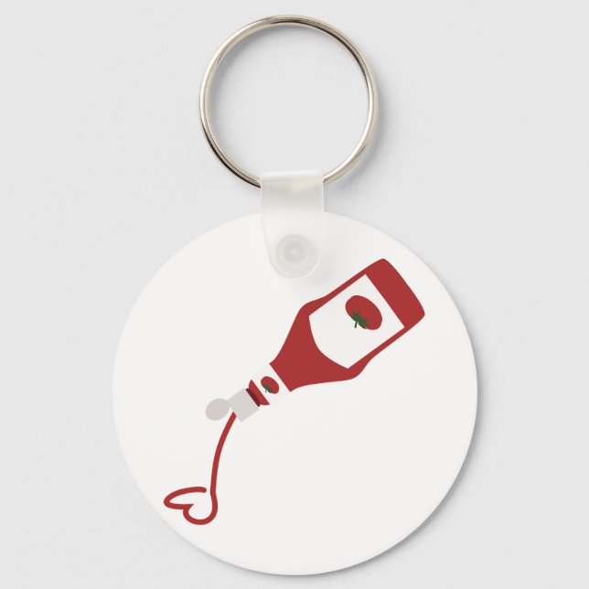 Porte-clés Bouteille Ketchup (Recto)