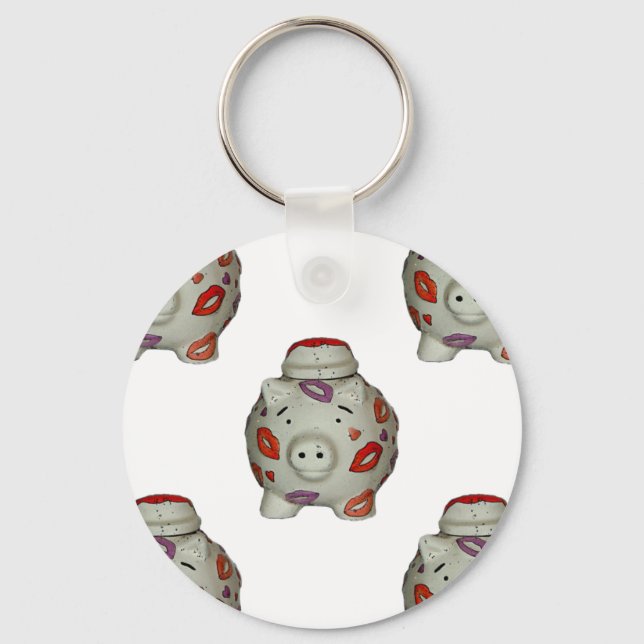 Porte-clés Bouton à lèvres adorable (Recto)