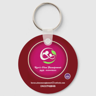 Porte-clés Bouton Clé