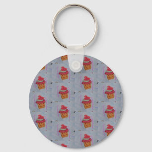 Porte-clés Bouton Cupcakes Bague touche