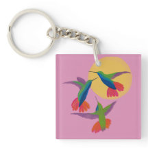 Bouton d'art Mango Colibri noir