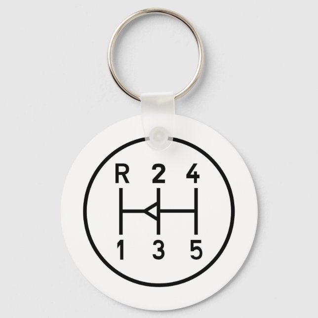 Porte-clés Bouton de train de sport, motif de poste de transm (Recto)