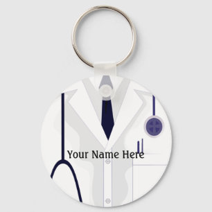 Porte-clés Bouton docteur de la veste de manteau Médicale Lab