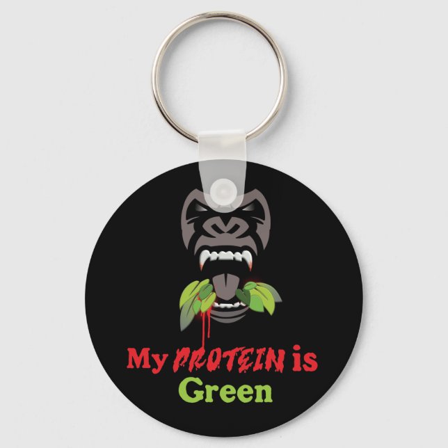 Porte-clés Bouton Gorilla Bouton Bouton Clé (Recto)