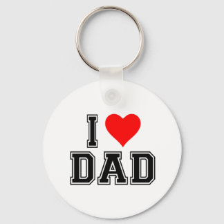Porte-clés Bouton Papa Heart - Design audacieux et simple
