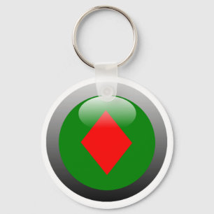 Porte-clés Bouton Poker - Diamant