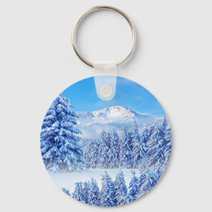 Porte-clés Bouton Porte - clé de Mountain Pikes aux États-U