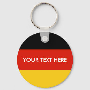 Porte-clés Bouton rond drapeau allemand porte - clé pour Alle
