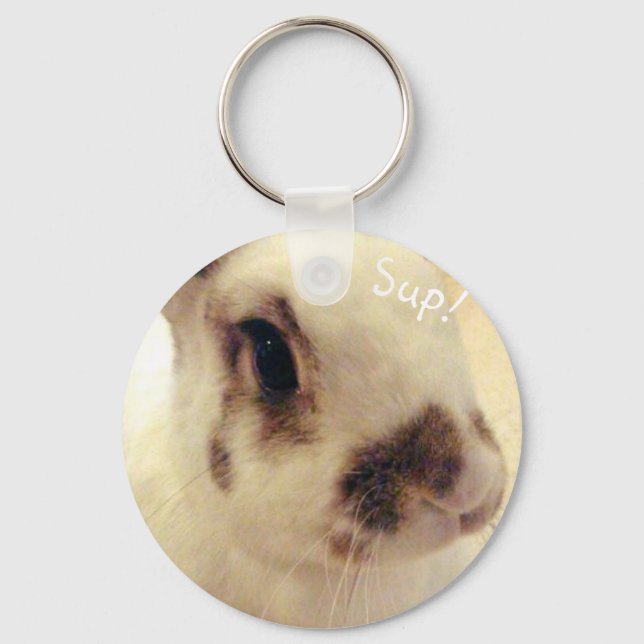 Porte-clés Bouton Sassy Bunny Bouton Clé (Recto)