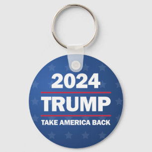 Porte-clés Bouton Trump 2024 Reprenez l'Amérique