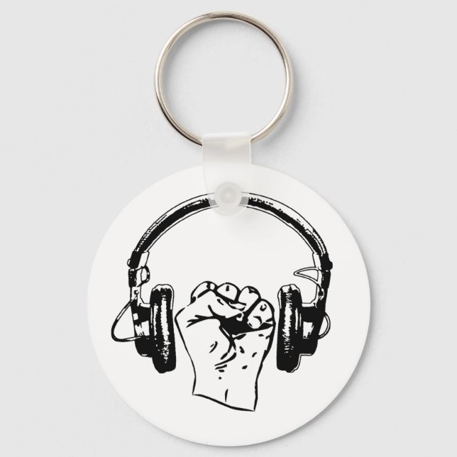 Porte-clés Bouton Uprise musicale (Recto)