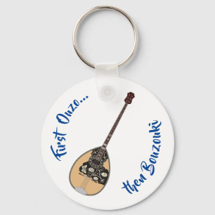 Porte-clés Bouzouki Ouzo Porte - clé