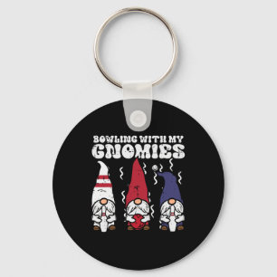 Porte-clés Bowling Avec Gnomies Bowler Gnome Matching Hommes