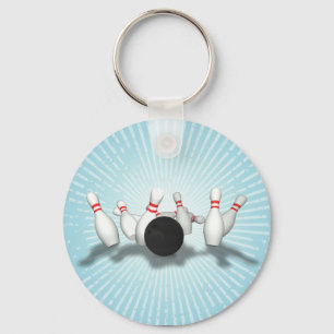 Porte-clés Bowling Ball & Pins: 3D Model: Keychain