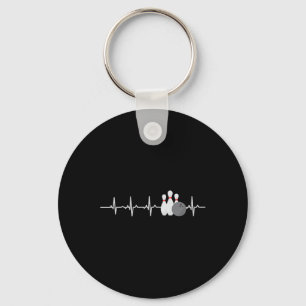 Porte-clés Bowling Heartbeat Funny Bowler League Team Don Me