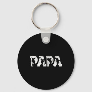 Porte-clés Bowling Papa Bowling Fête des pères Vintage