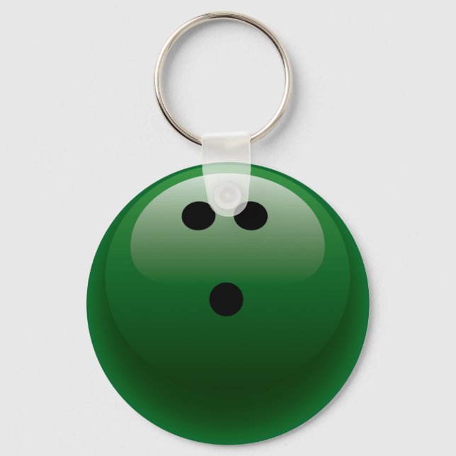 PORTE-CLÉS BOWLING VERT (Recto)