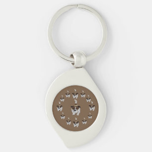 Porte-clés Bown Fox Terrier Motif,