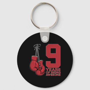 Porte-clés Boxe 9 ans d'être merveilleux Boxer 9e anniversair