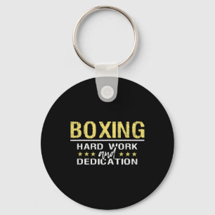Porte-clés Boxe Travail Dur Et Dédication - Gymnase de Kickbo