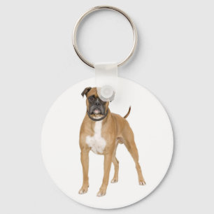 Porte-clés Boxer Amoureux des chiens de marionnettes mignonne