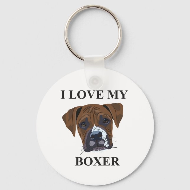 Porte-clés Boxer Love (Recto)