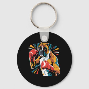 Porte-clés Boxeur de kickboxing amusant et coloré pour les am
