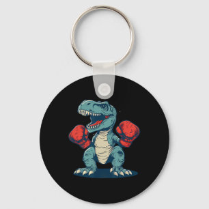 Porte-clés Boxeur Dinosaure Boxeur Dino Kickboxing T-rex Boxe