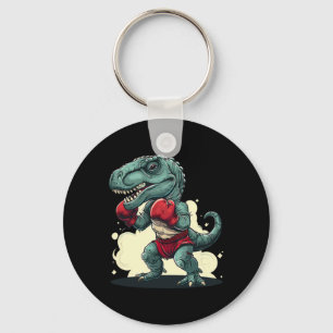 Porte-clés Boxeur Dinosaure Boxeur Dino Kickboxing T-rex Boxe