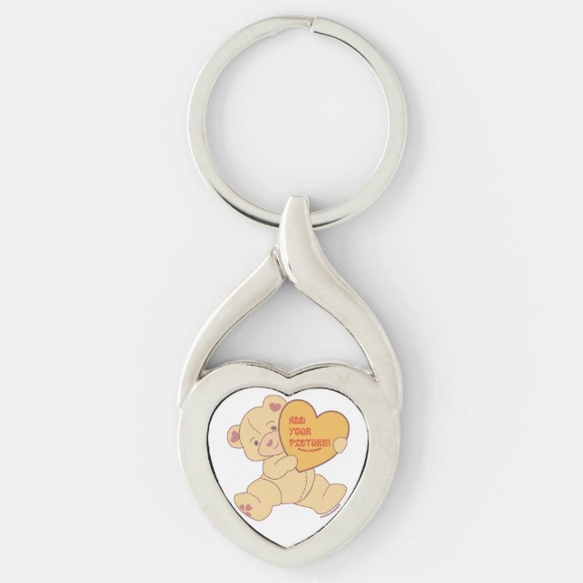 Porte-clés Bracelet Bangle couleur rose (Devant)
