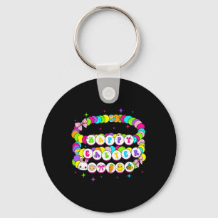 Porte-clés Bracelet Rétro Joyeuses Pâques Lapin Printemps Drô