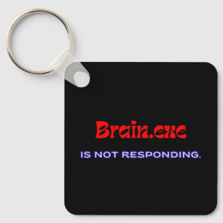 Porte-clés Brain.exe is Not Responding – Metal Square