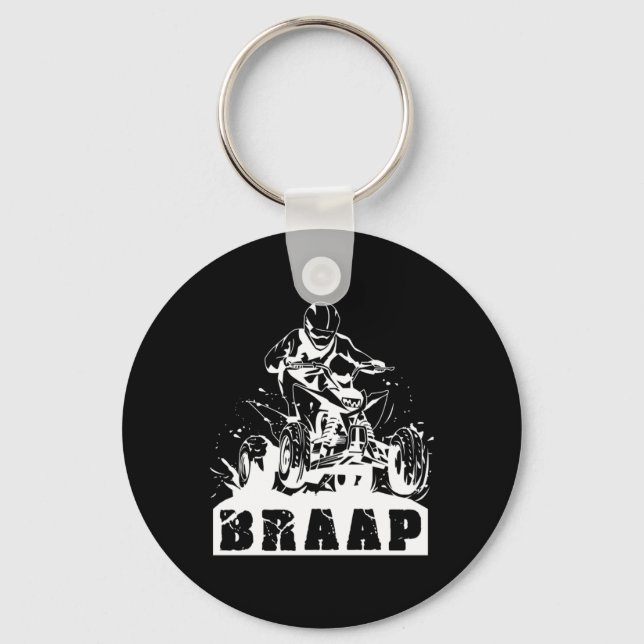 Porte-clés Brap Quad Racing Extreme Sports VTT Rider Cadeau (Recto)