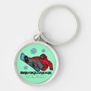 Porte-clés Breckenridge Colorado snowboarder partagé porte - 