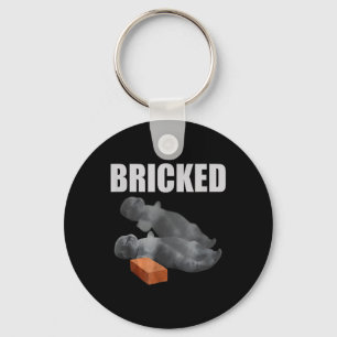 Porte-clés Brick de chats drôle Knoking out Meme Silly Cats S