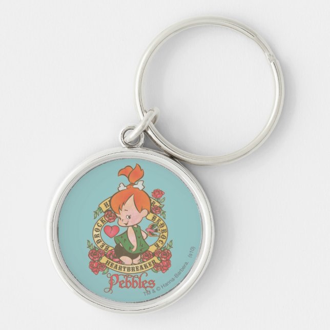 Porte-clés Brise-coeur PEBBLES™ (Devant)